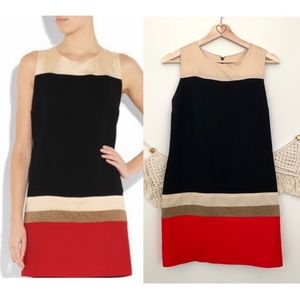 SANDRO-PARIS color block Shift dress SZ 2 =M (medium)    Sandro sz 2